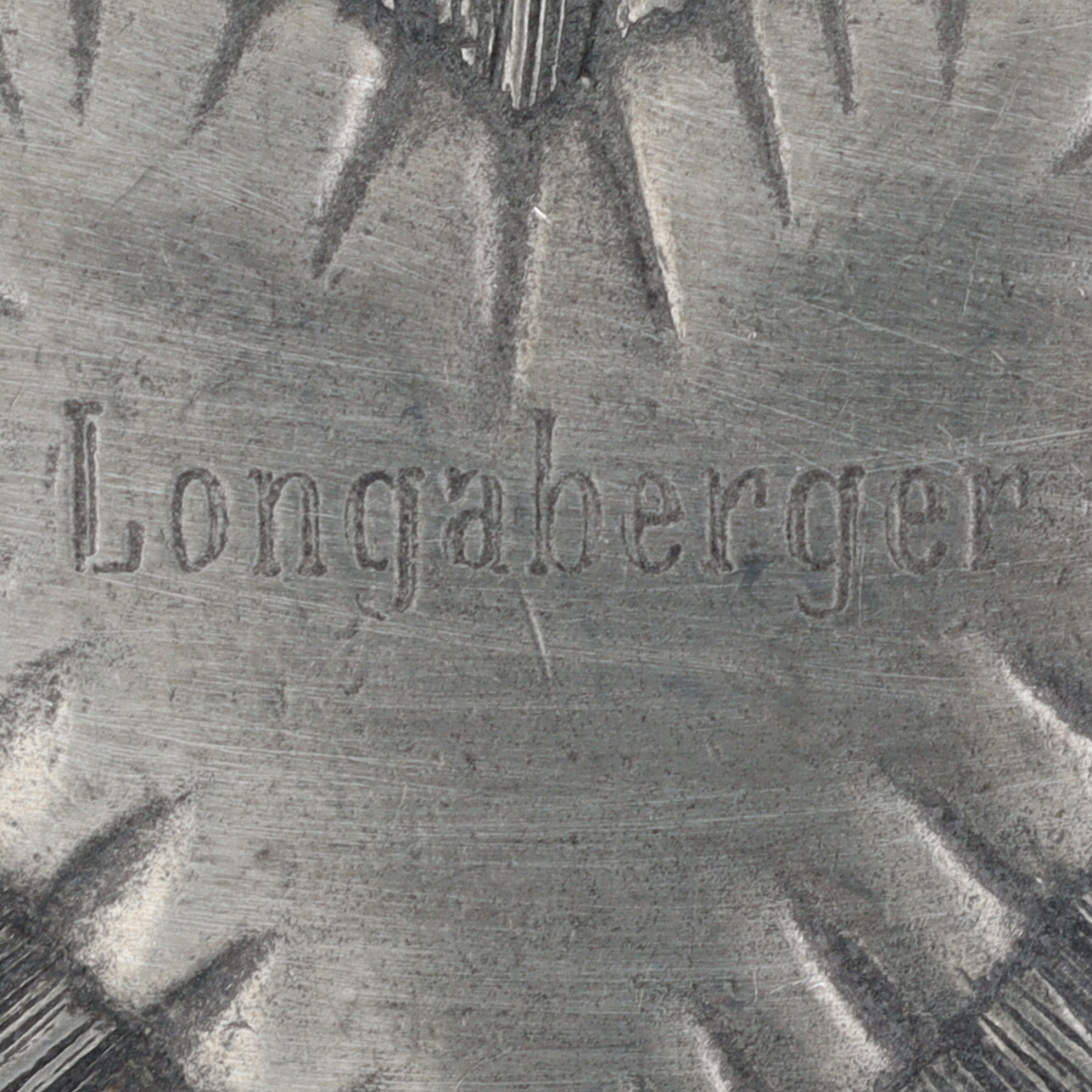 Longaberger Pewter Sweet Heart Pendant