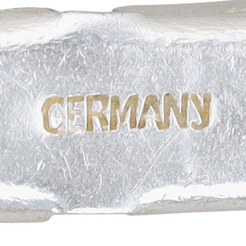 German Silver Tone Large Curb Chain Necklace
