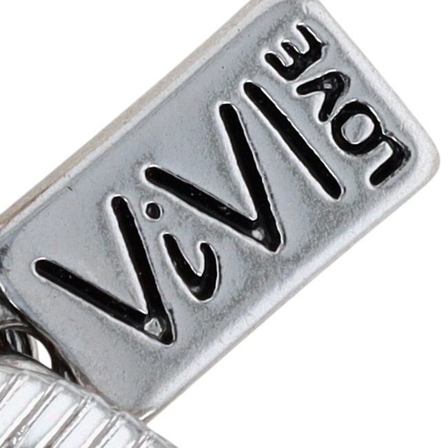 Vivi Love Silver Tone Glass Beads Multi Strand Toggle Bracelet