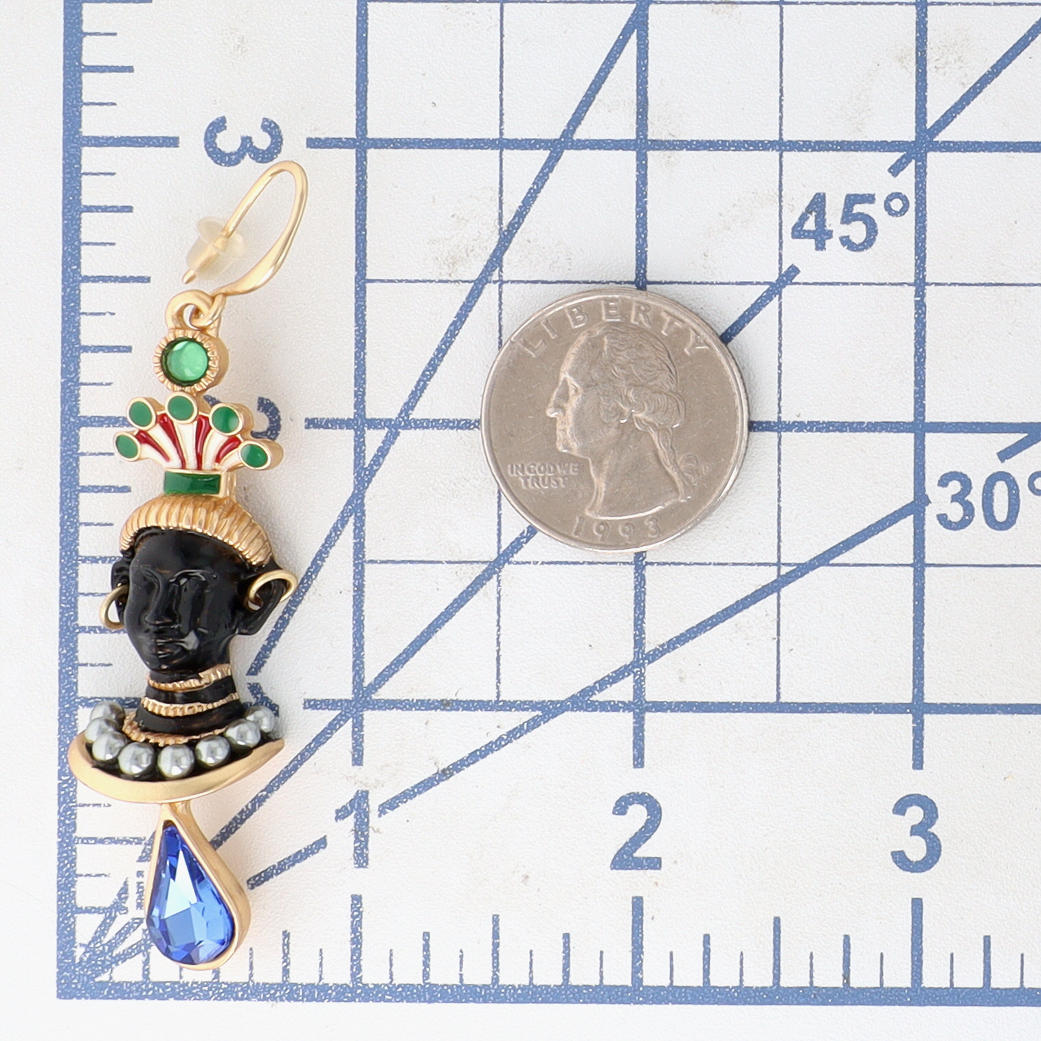 Askew London Attributed Blackamoor Dangle Earrings