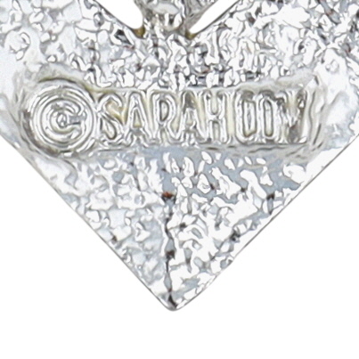 Sarah Coventry Silver Tone Textured Open Work Brooch