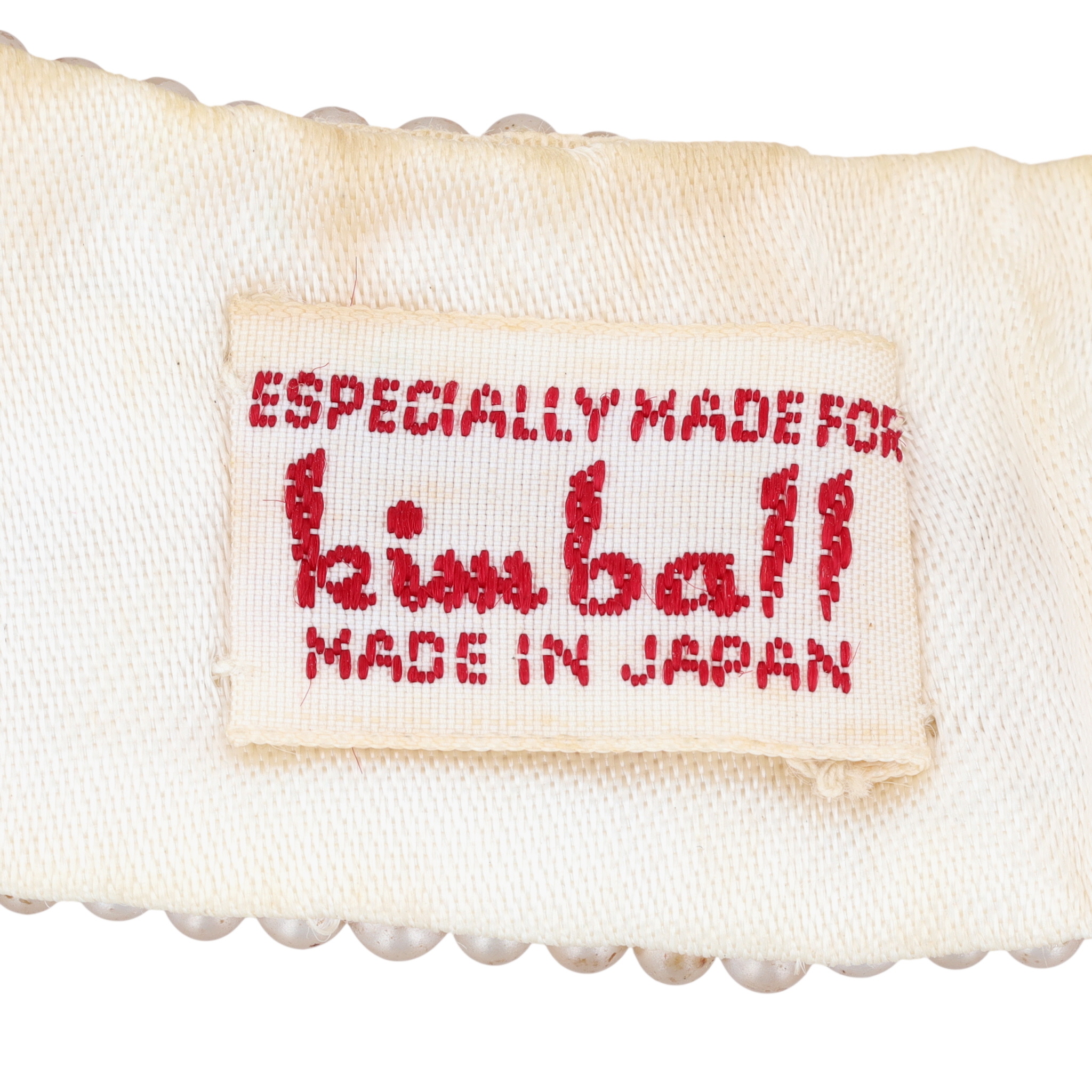Kimball Japan Vintage Faux Pearl Accent Collar