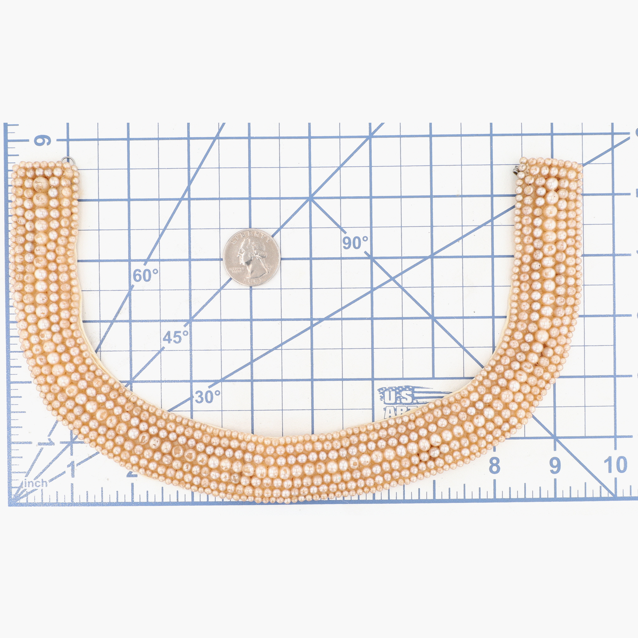 Kimball Japan Vintage Faux Pearl Accent Collar