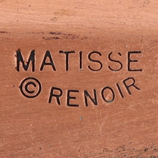 Matisse Renoir Vintage Copper Enamel Modern Brooch