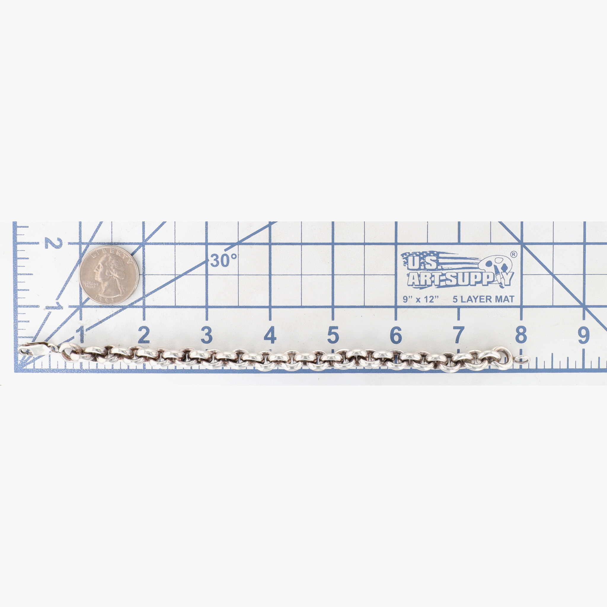 Sterling Silver Heavy Link Bracelet