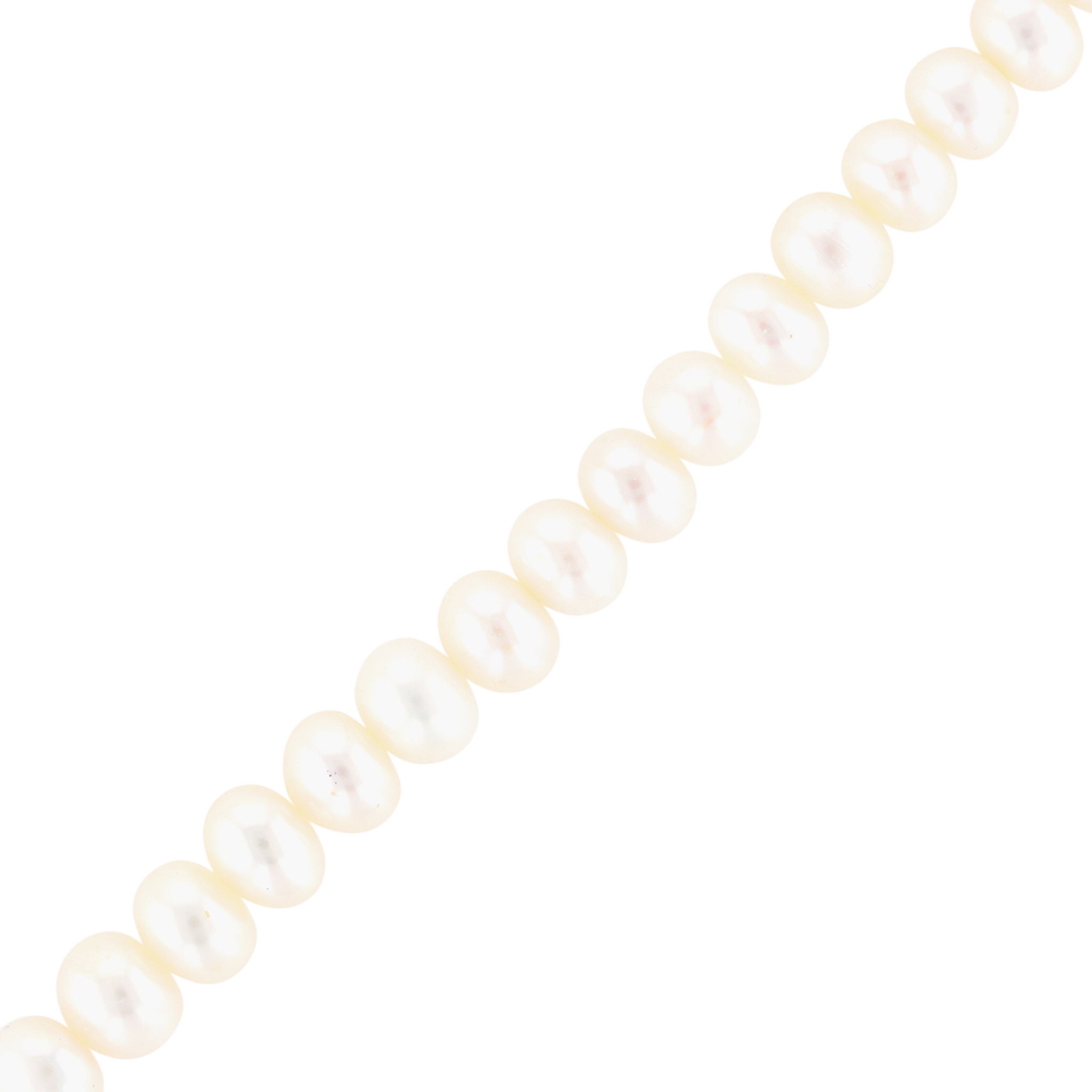 Sterling Silver Pearl Long Strand Necklace