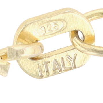 Italy Gold Over Sterling Silver Box Chain Necklace