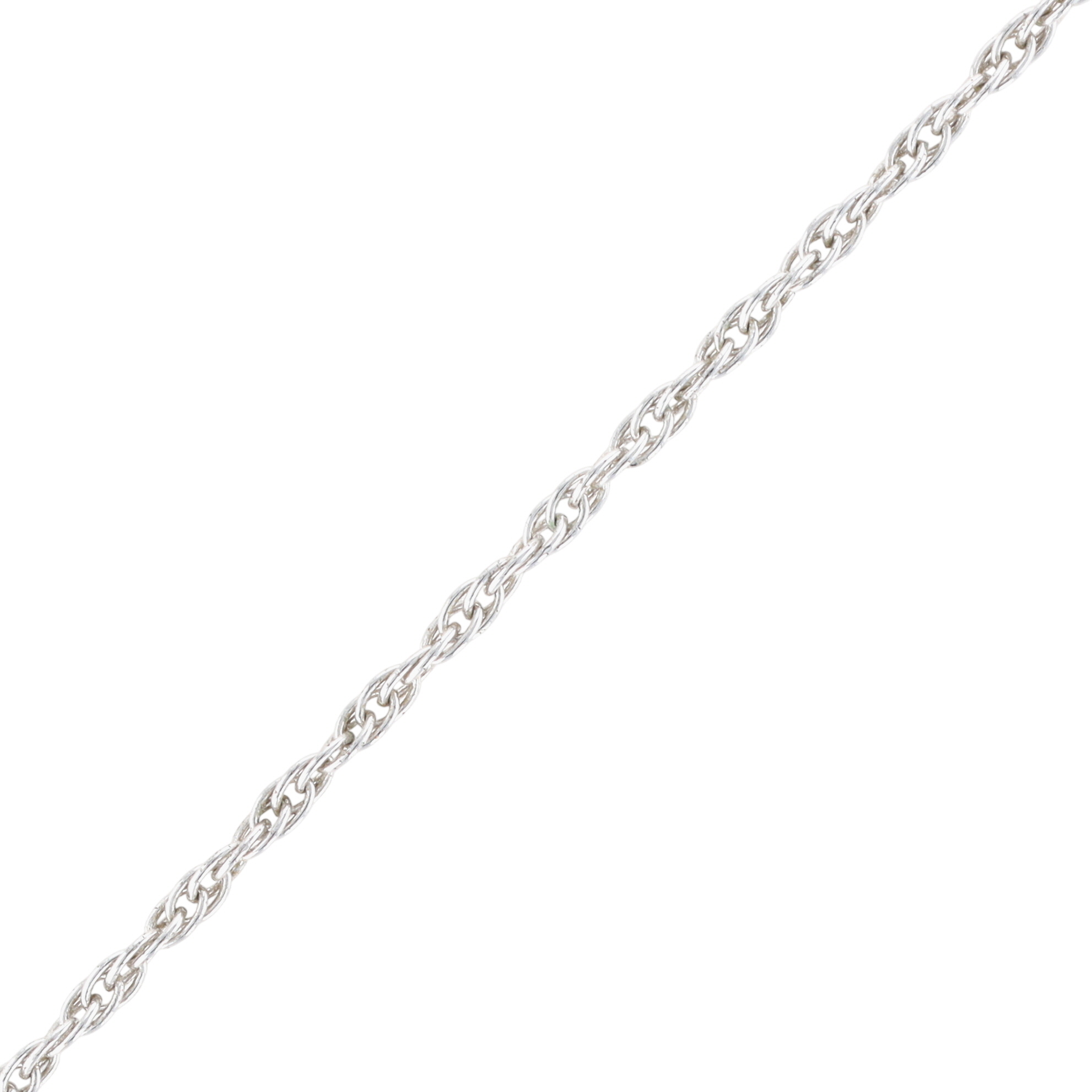 Signed Sterling Silver Wheat Chain Necklace