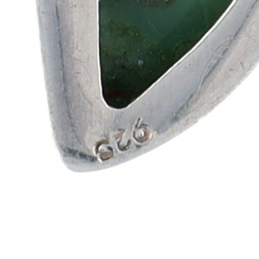 Sterling Silver Multi Gemstone Cluster Slide Pendant