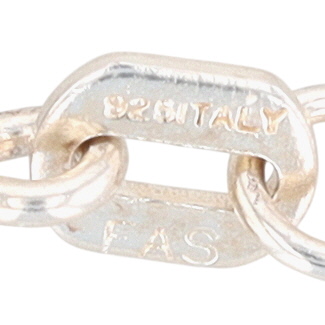 Italy Sterling Silver Box Chain Necklace