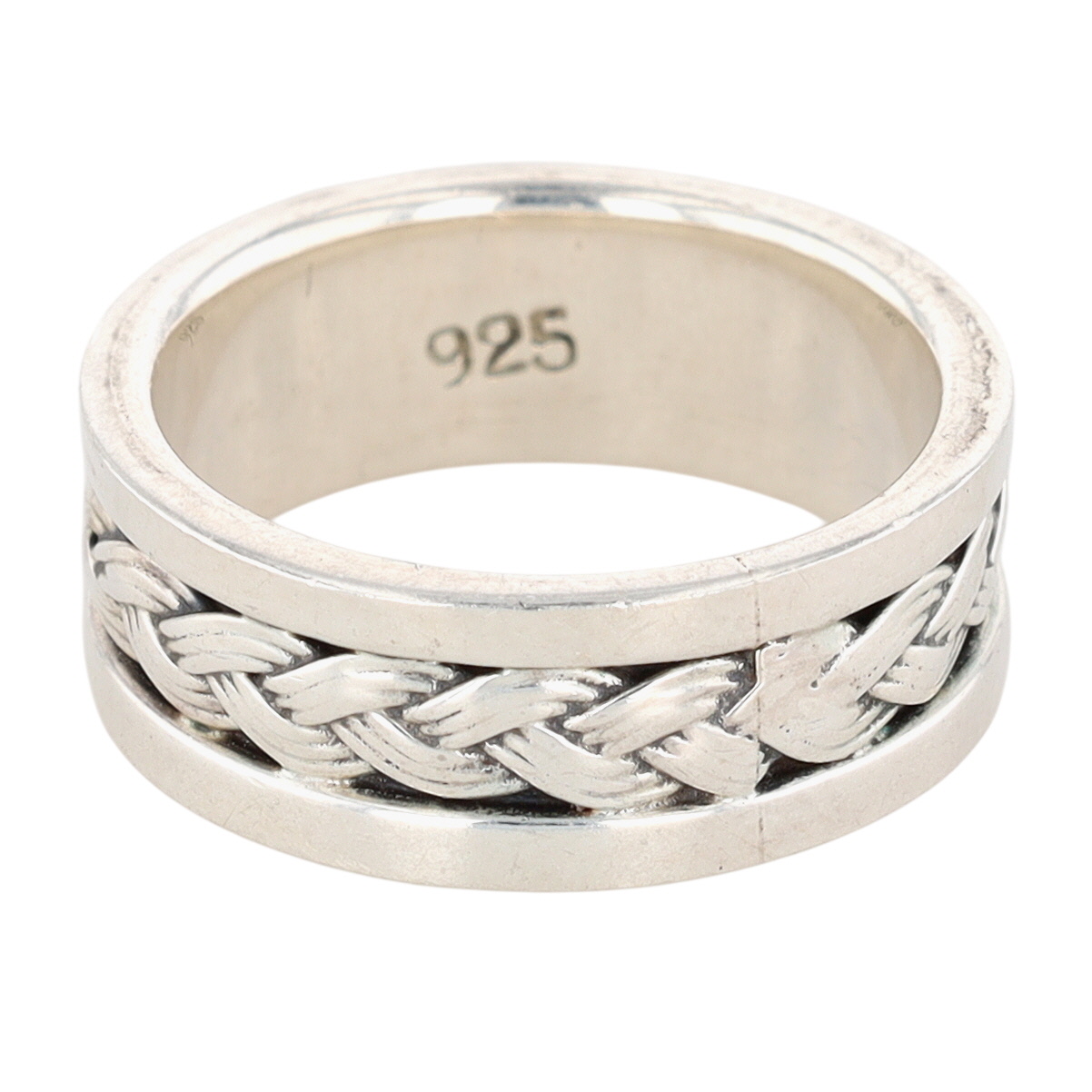 Sterling Silver Triple Braided Band Ring Size 5.5