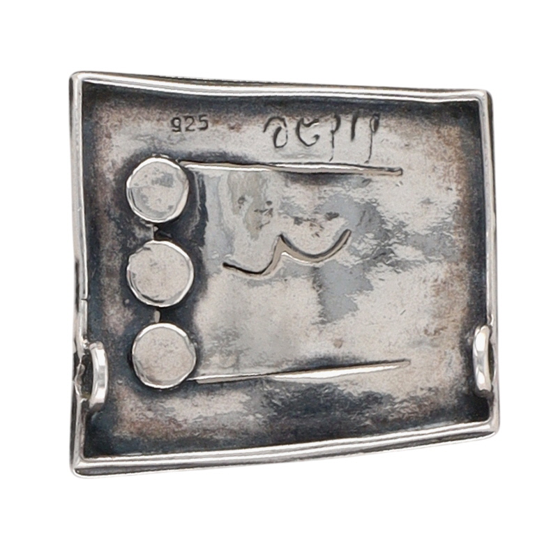 Signed Sterling Silver Opal Pierced Flying Bird Slide Pendant