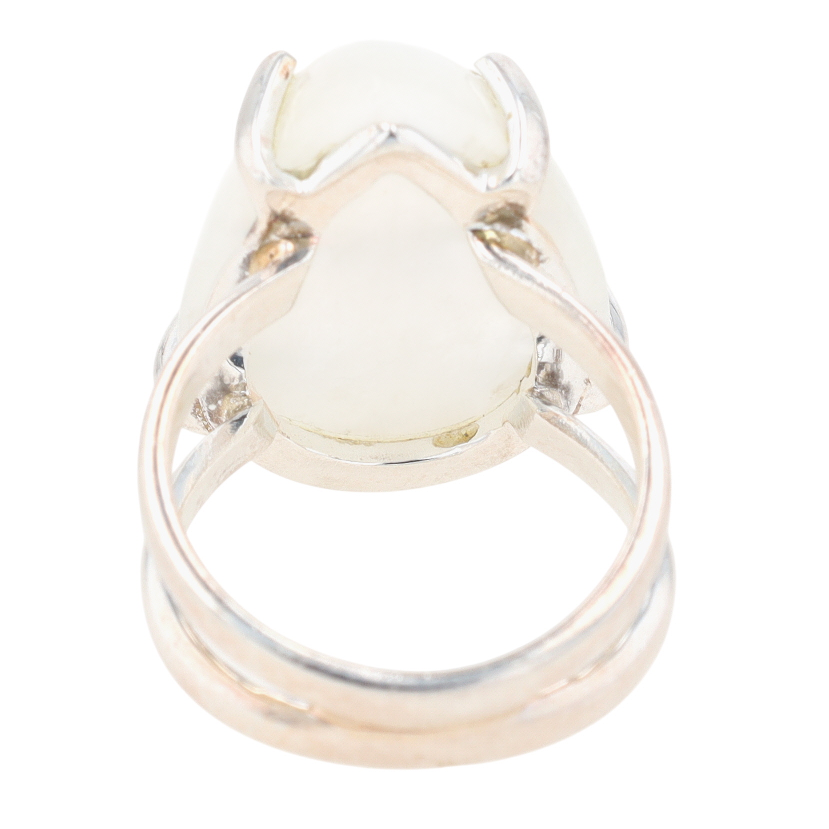 Arya Sterling Silver Moonstone Teardrop Statement Ring Size 6