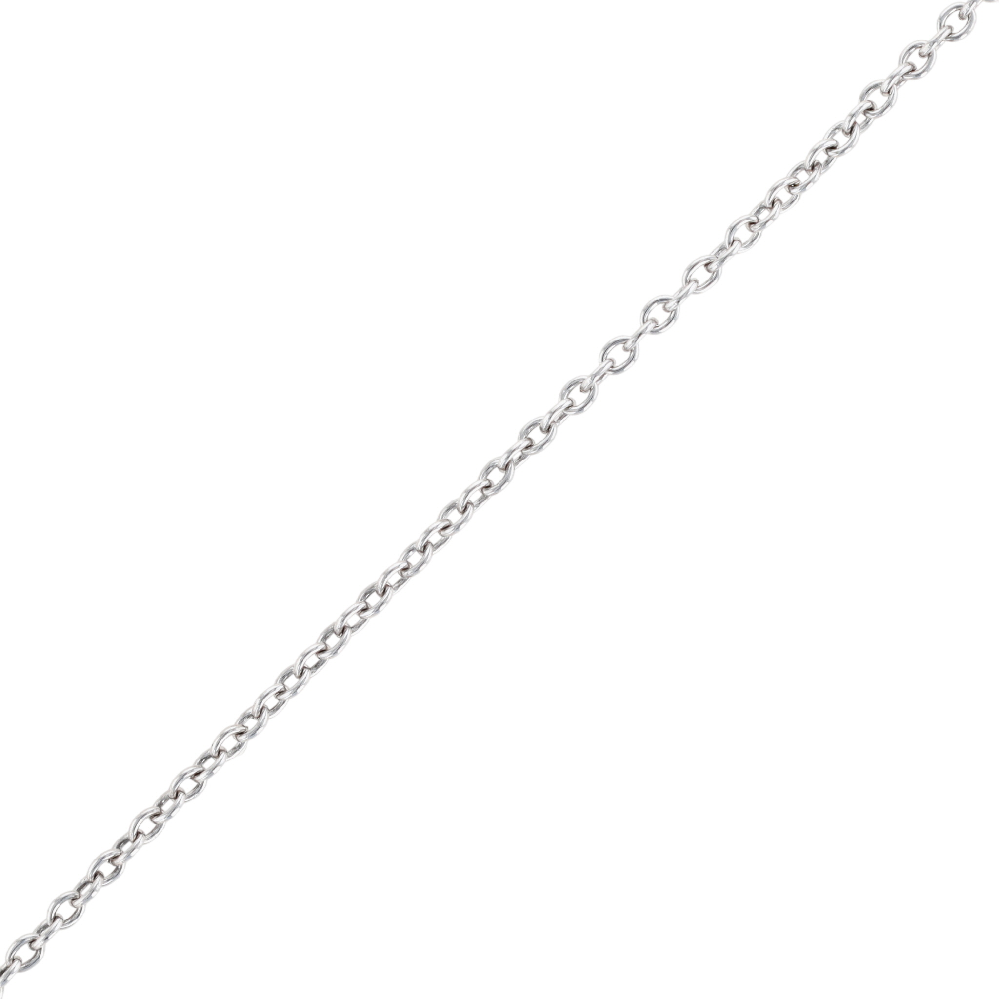 Signed Sterling Silver Cable Chain Necklace