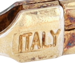 Milor Italy Gold Over Sterling Silver Two Tone Engraved Bracelet