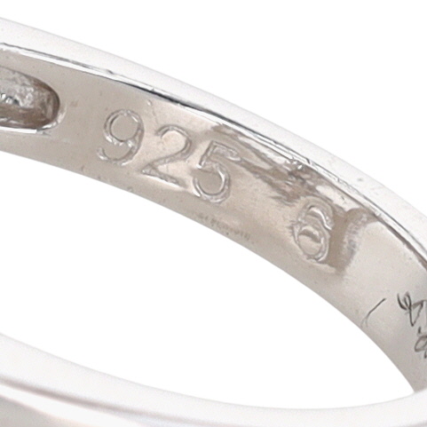 Signed Sterling Silver Spinel Bow Wrapped Present Ring Size 6