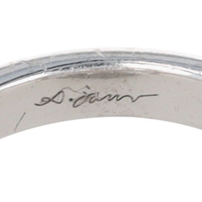 Signed Sterling Silver Spinel Bow Wrapped Present Ring Size 6