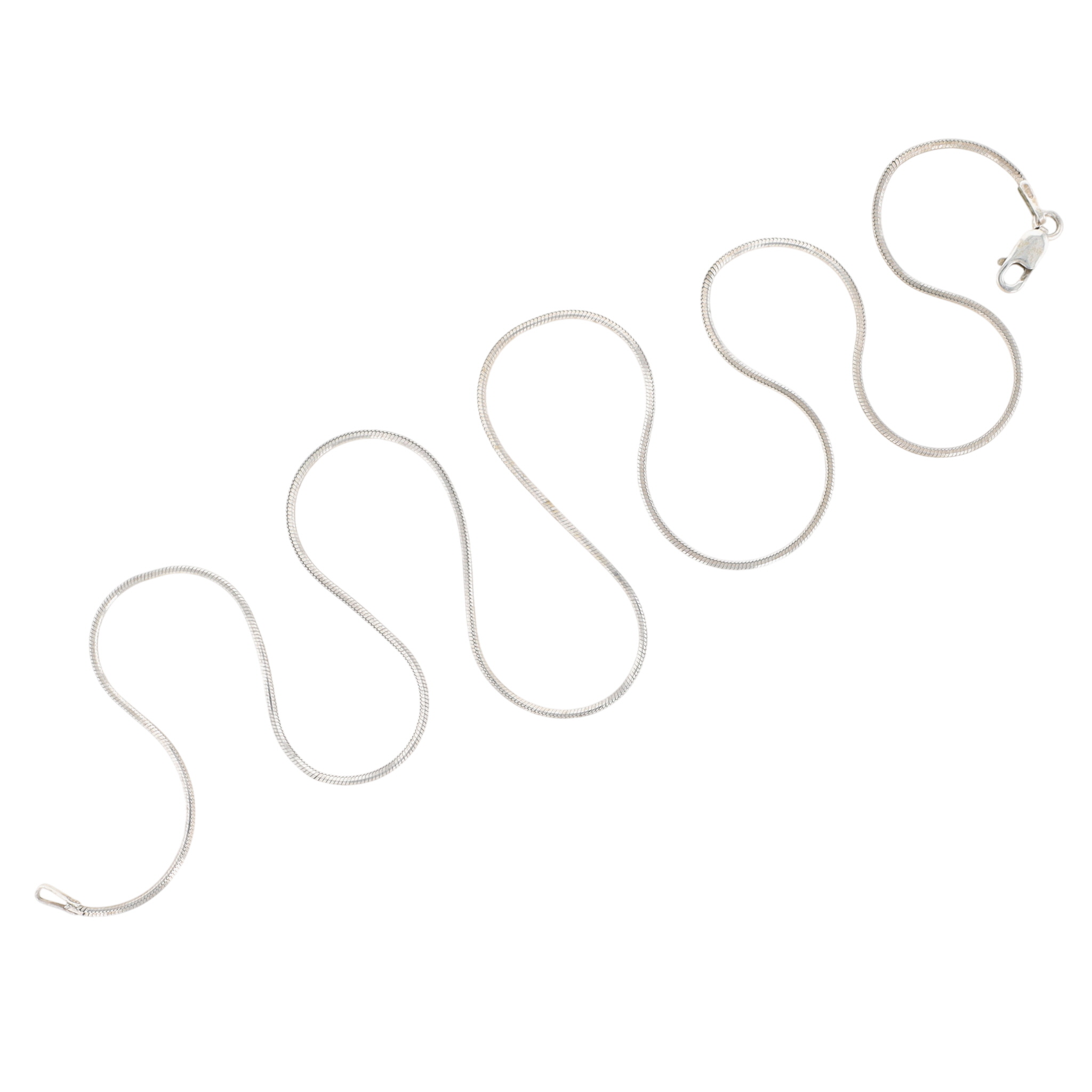 Italy Sterling Silver Snake Chain Necklace