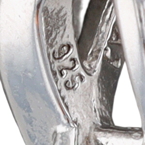 Prime American Jewel Sterling Silver White Sapphire Crossover Slide Pendant