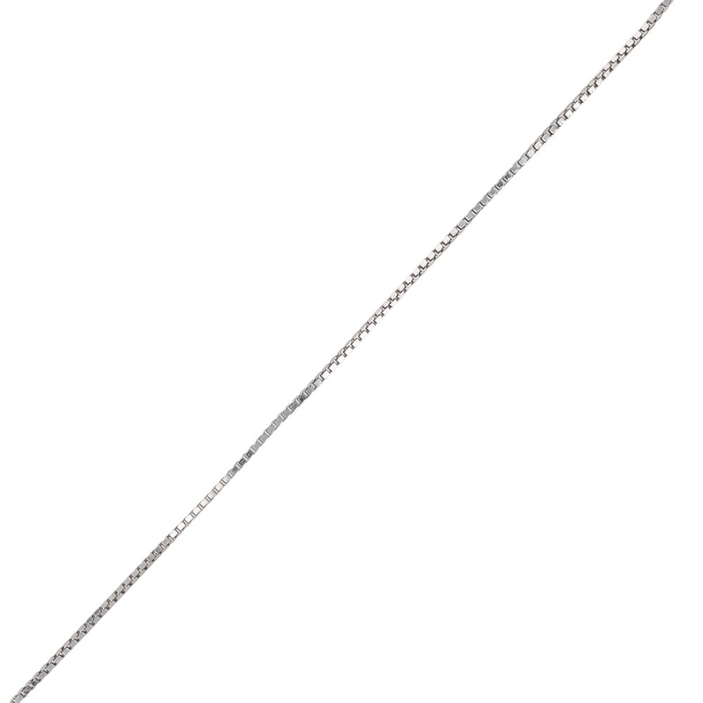 Lot 282: Signed Italy Sterling Silver Box Chain Necklace