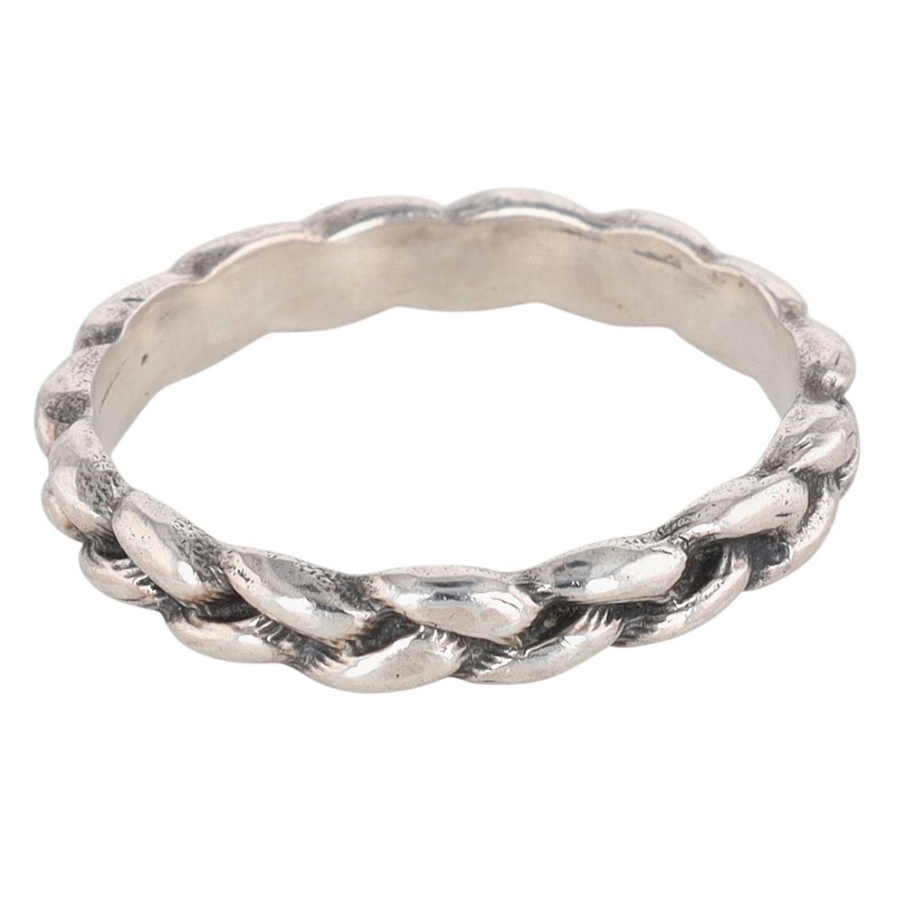 Lot 302: Sterling Silver Braided Band Ring Size 6.5