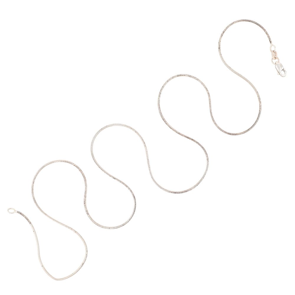 Lot 436: Signed Mexico Sterling Silver Snake Chain Necklace