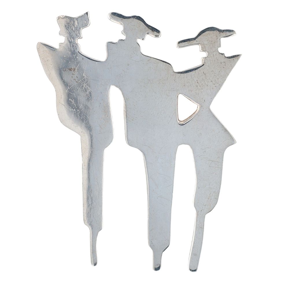 Lot 443: Taxco Mexico Sterling Silver Modern Ladies Brooch