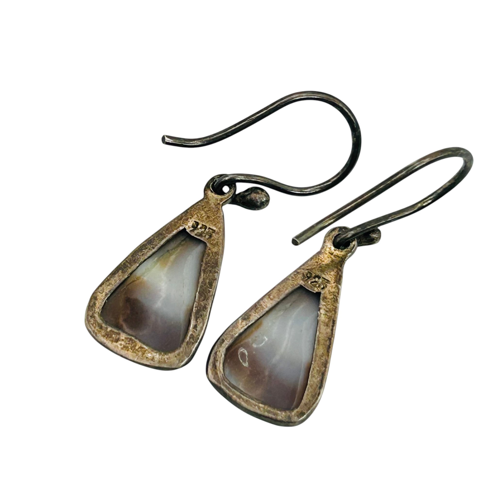 Sterling Hebrew Cone Shell Earrings