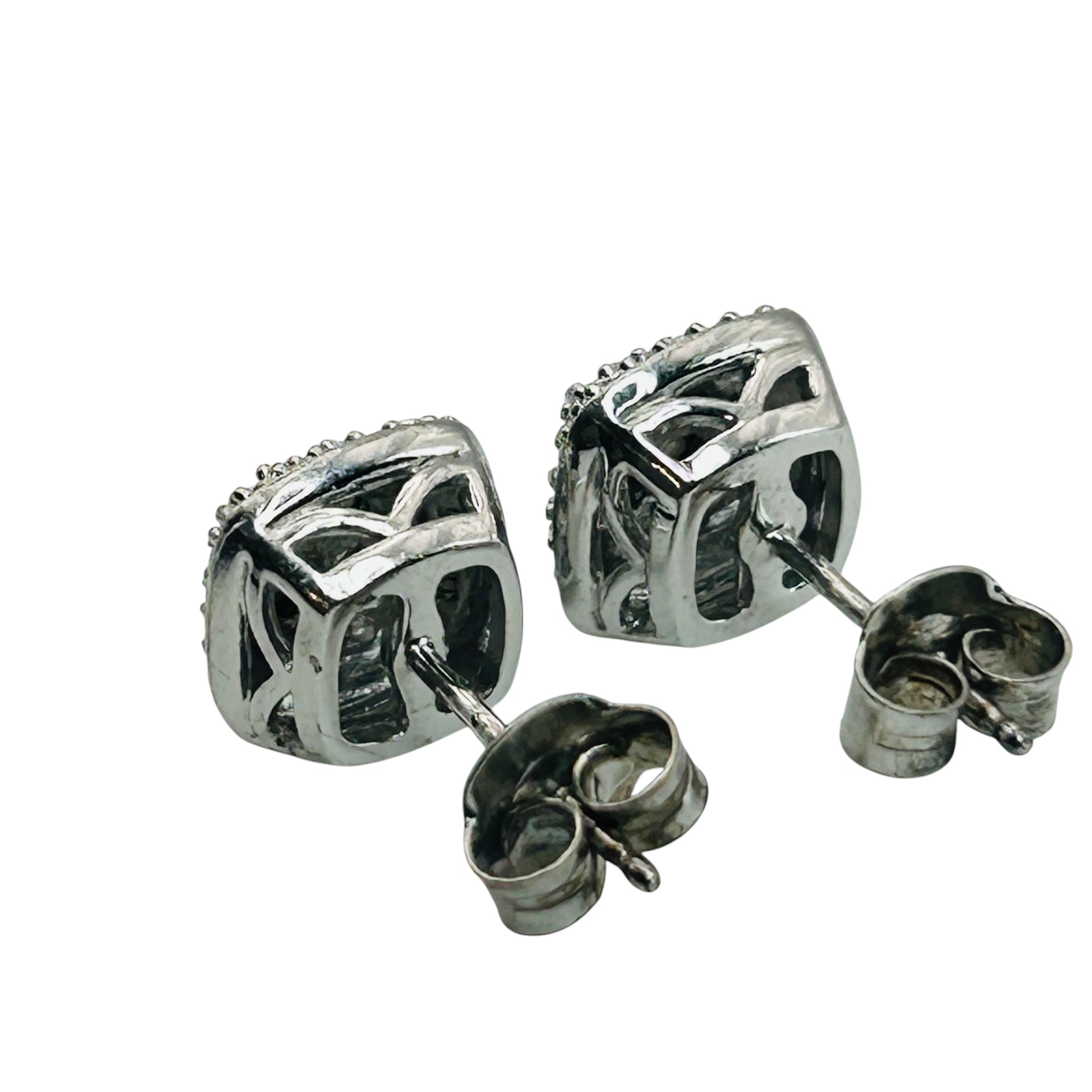Sterling Diamond Earrings