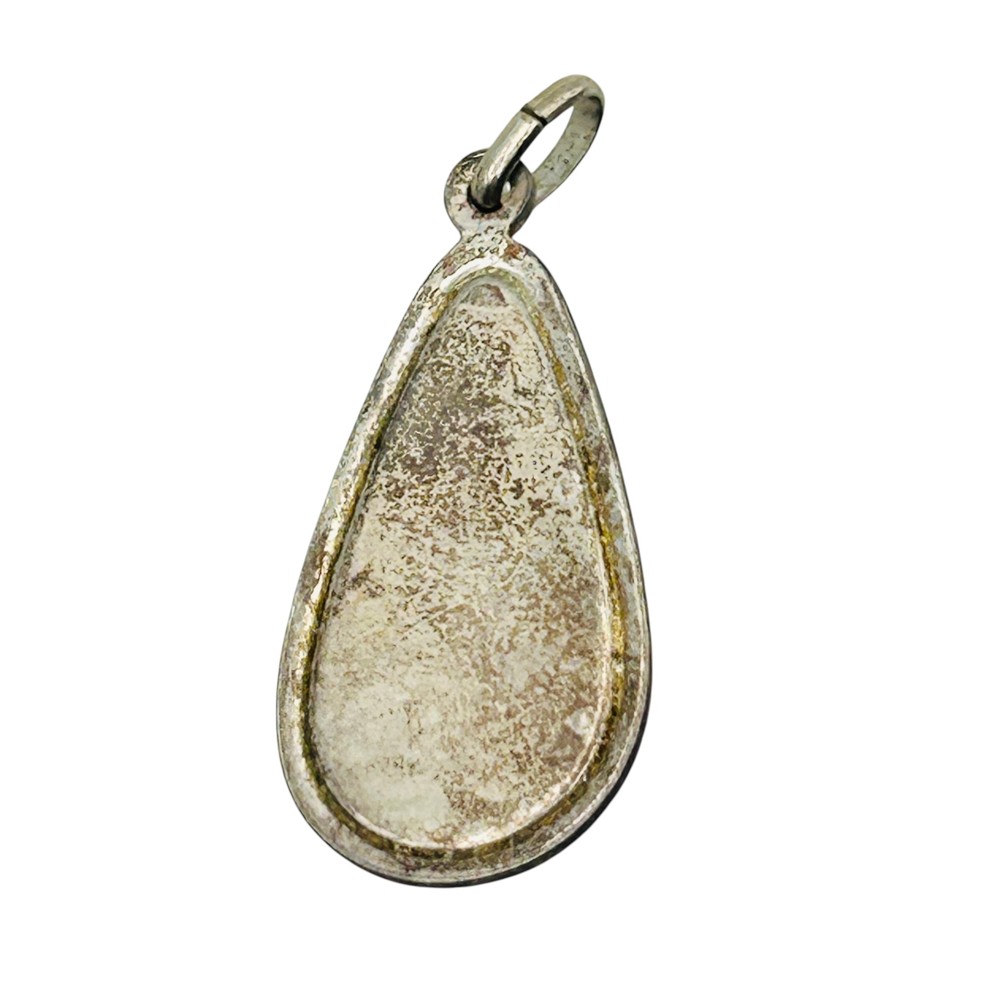 Sterling Blue Porcelain Pendant