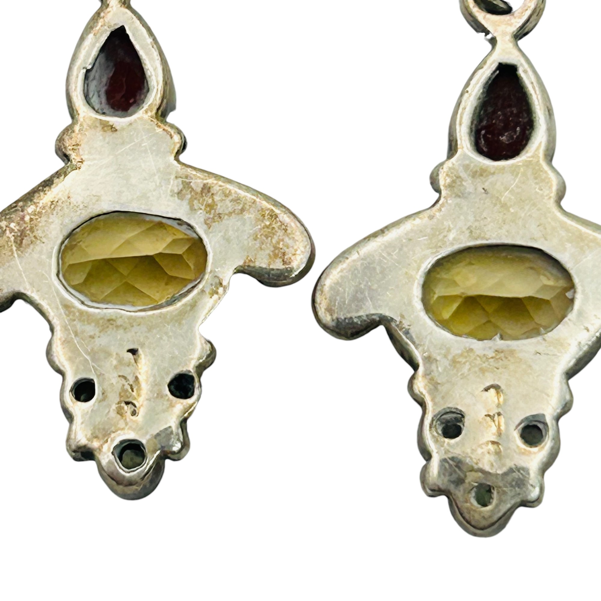 Sterling Multi Gem Earrings