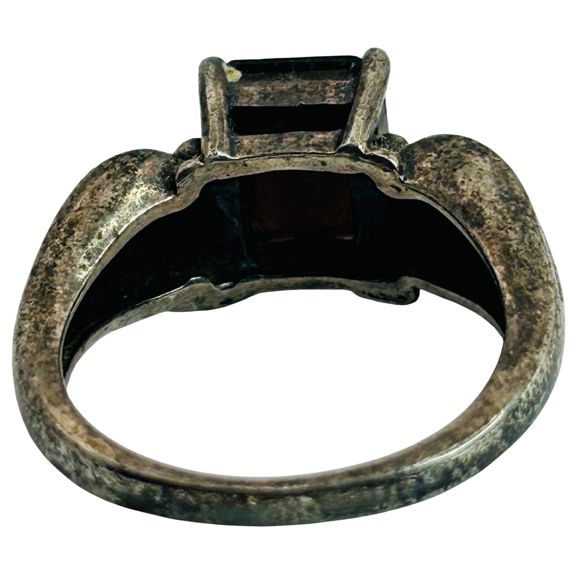 Avon Sterling Smokey Quartz Ring Sz 8