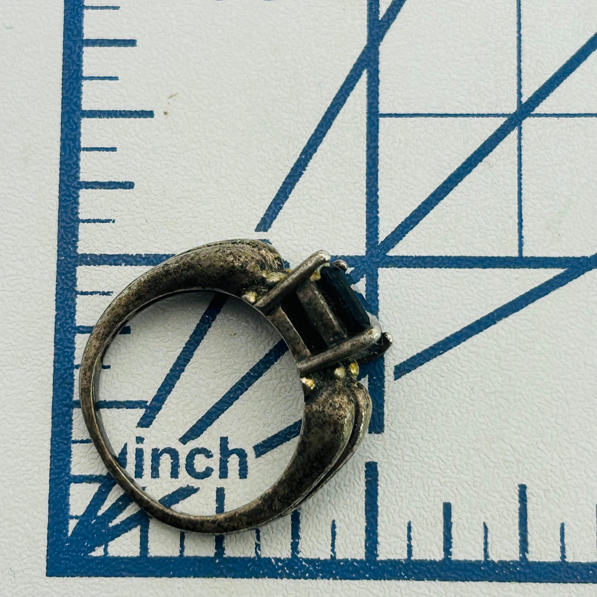 Avon Sterling Smokey Quartz Ring Sz 8