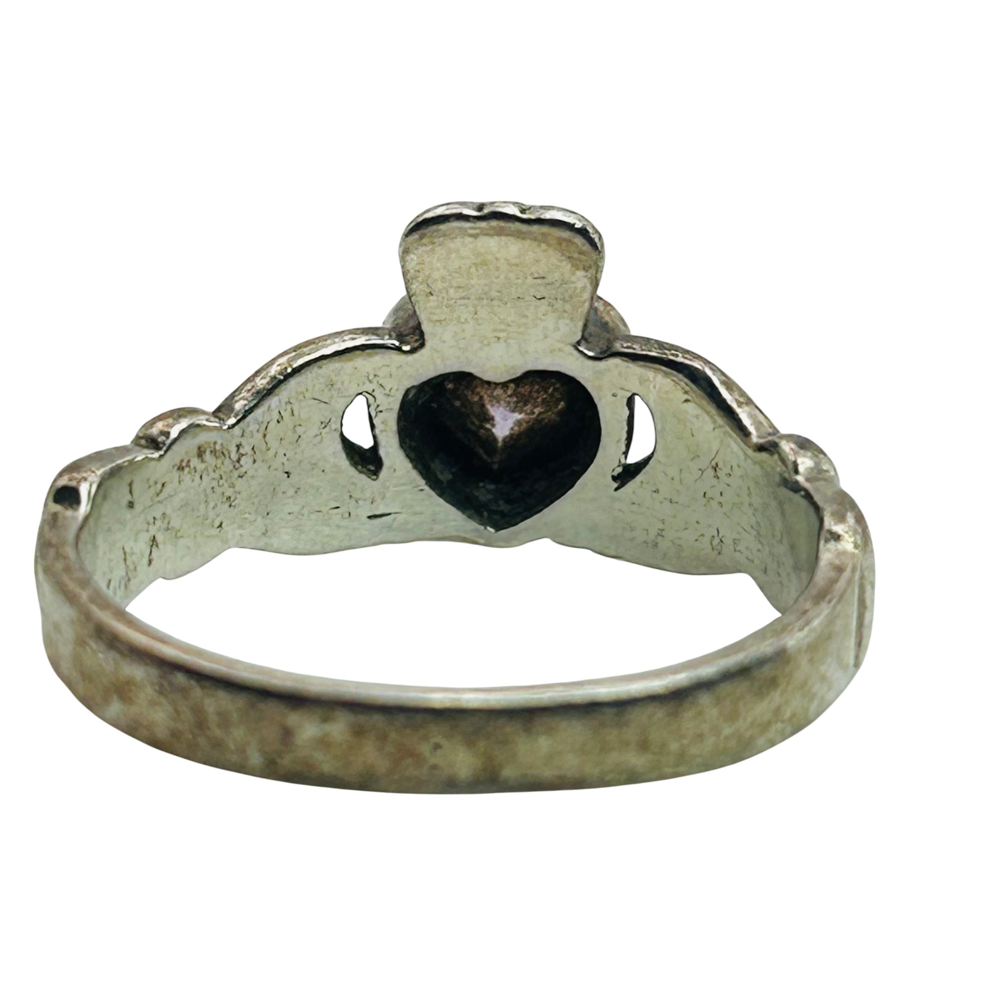 Sterling Amethyst Claddagh Ring Sz 4
