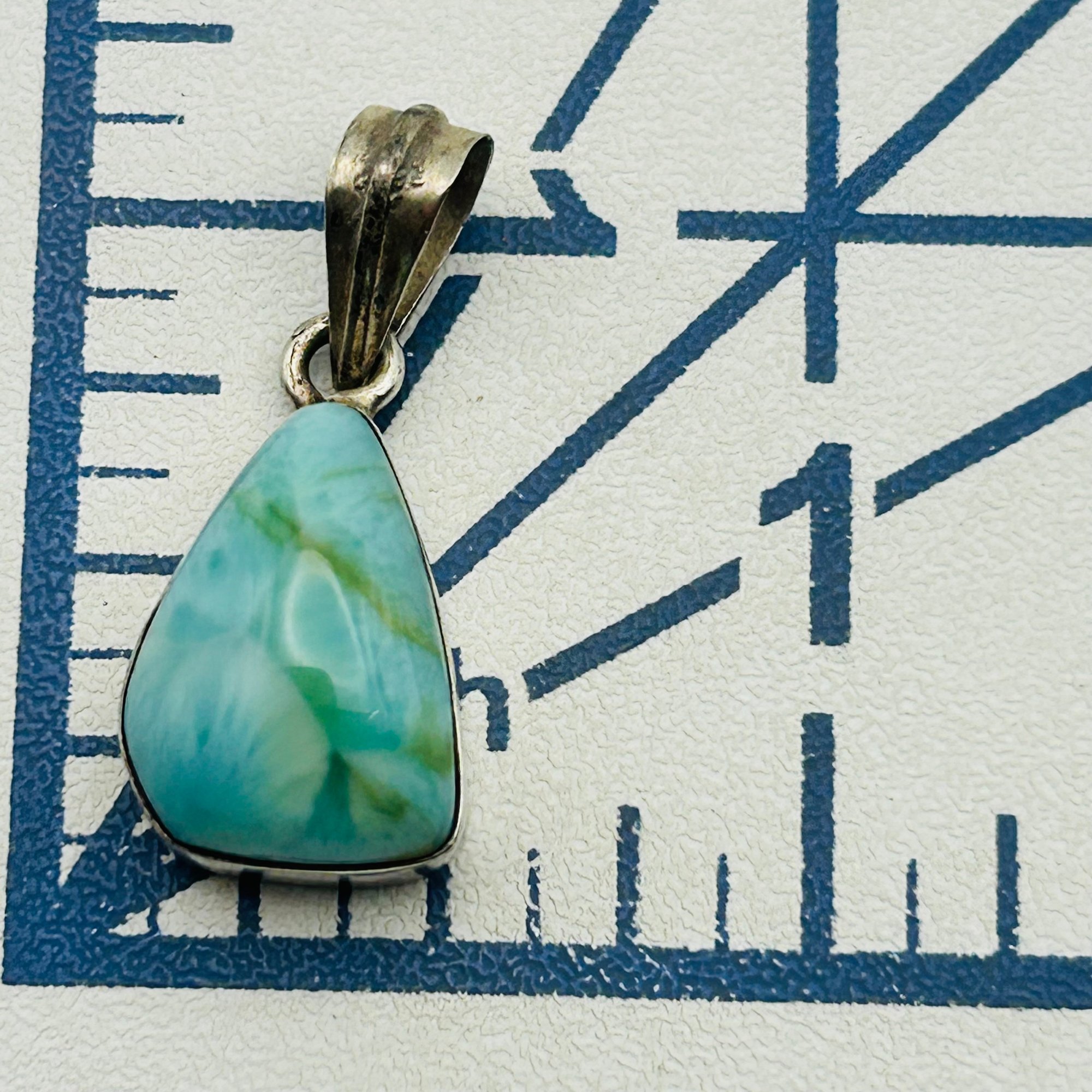 Sterling Larimar Pendant