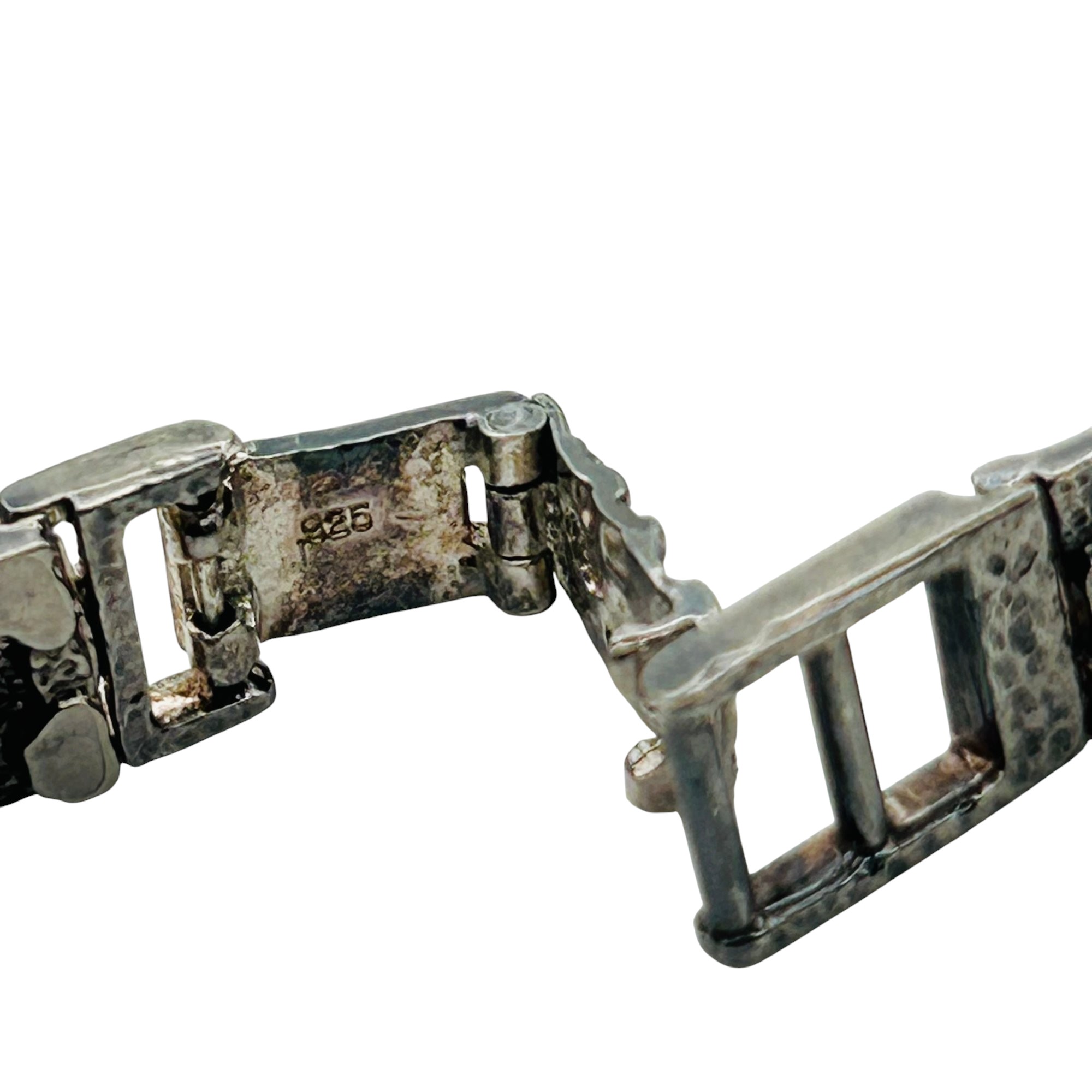 Sterling Nugget Link Bracelet