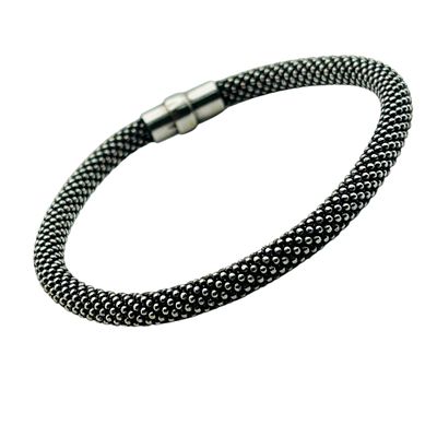 Sterling Popcorn Magnetic Chain Bracelet. Sterling popcorn magnetic chain bracelet 12.1g