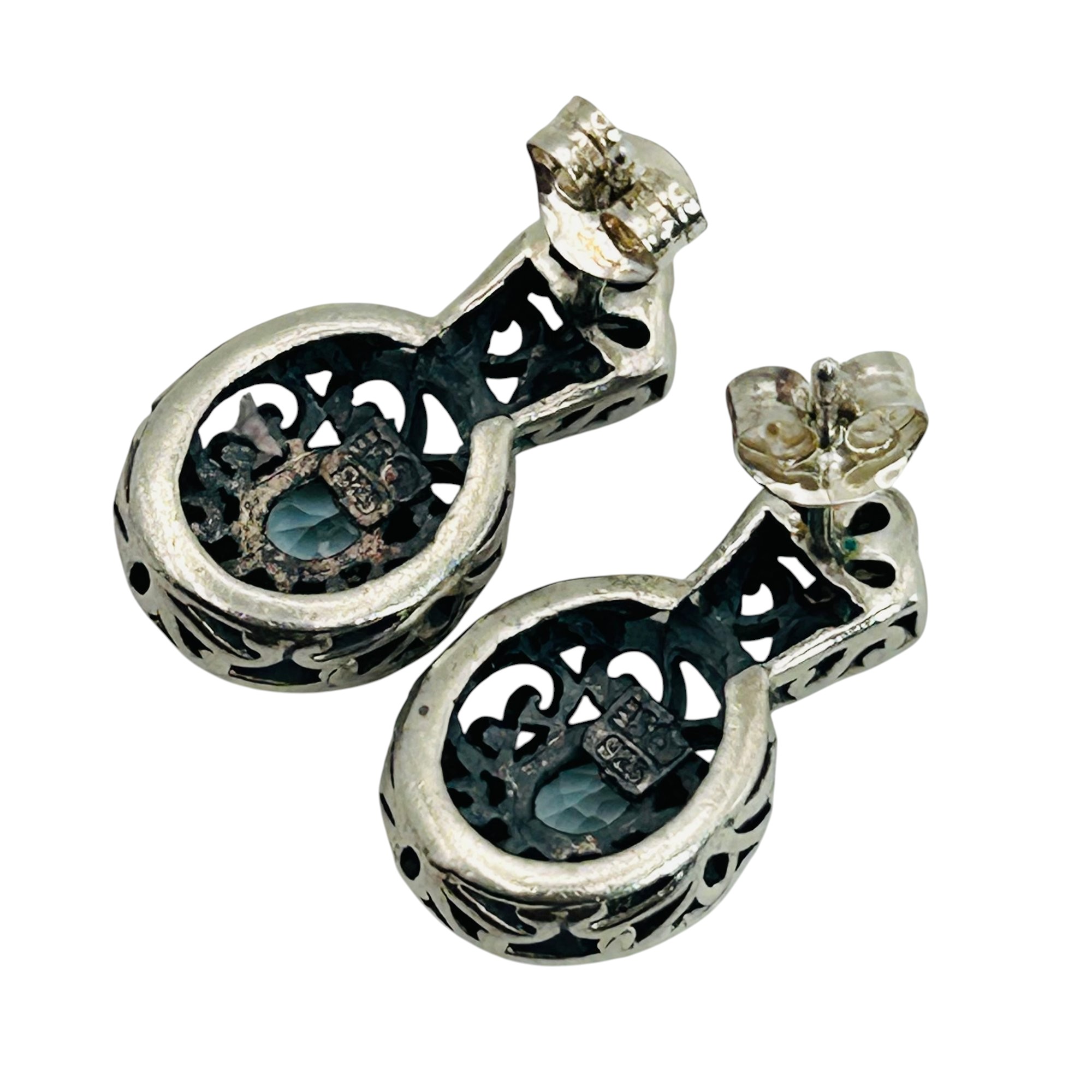 Sterling Topaz Earrings