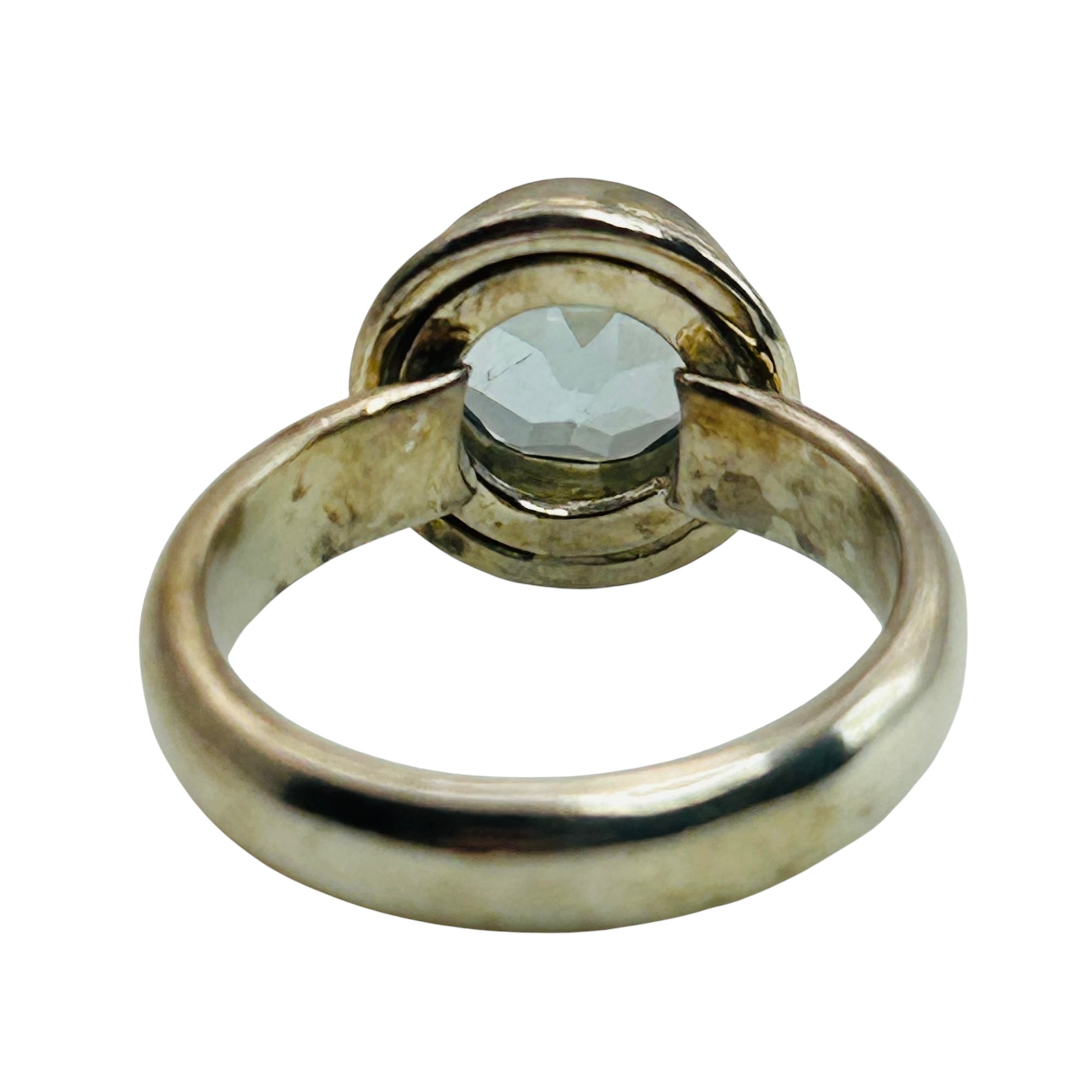 Sterling Topaz Ring Sz 6