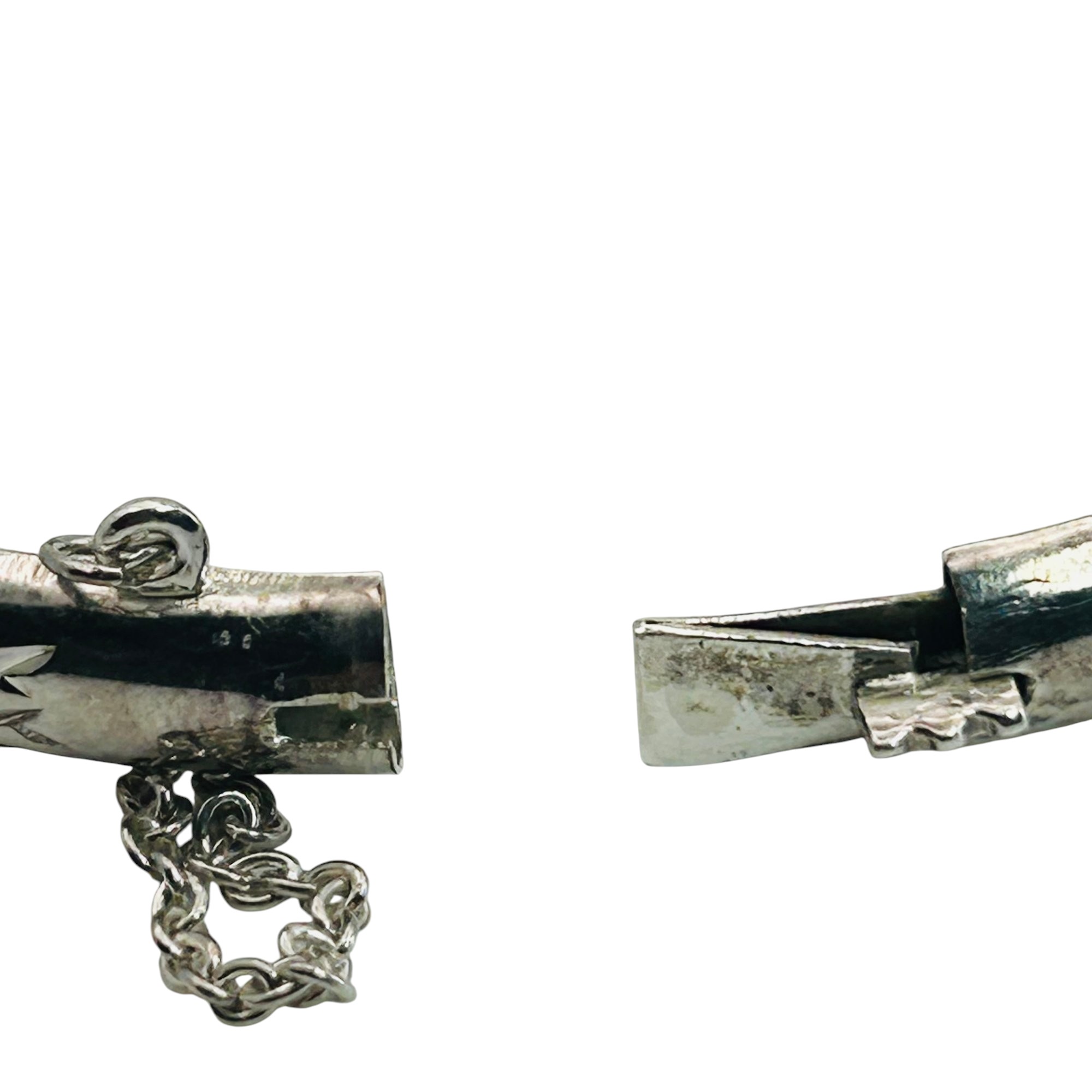 Sterling Bangle Textured Bracelet