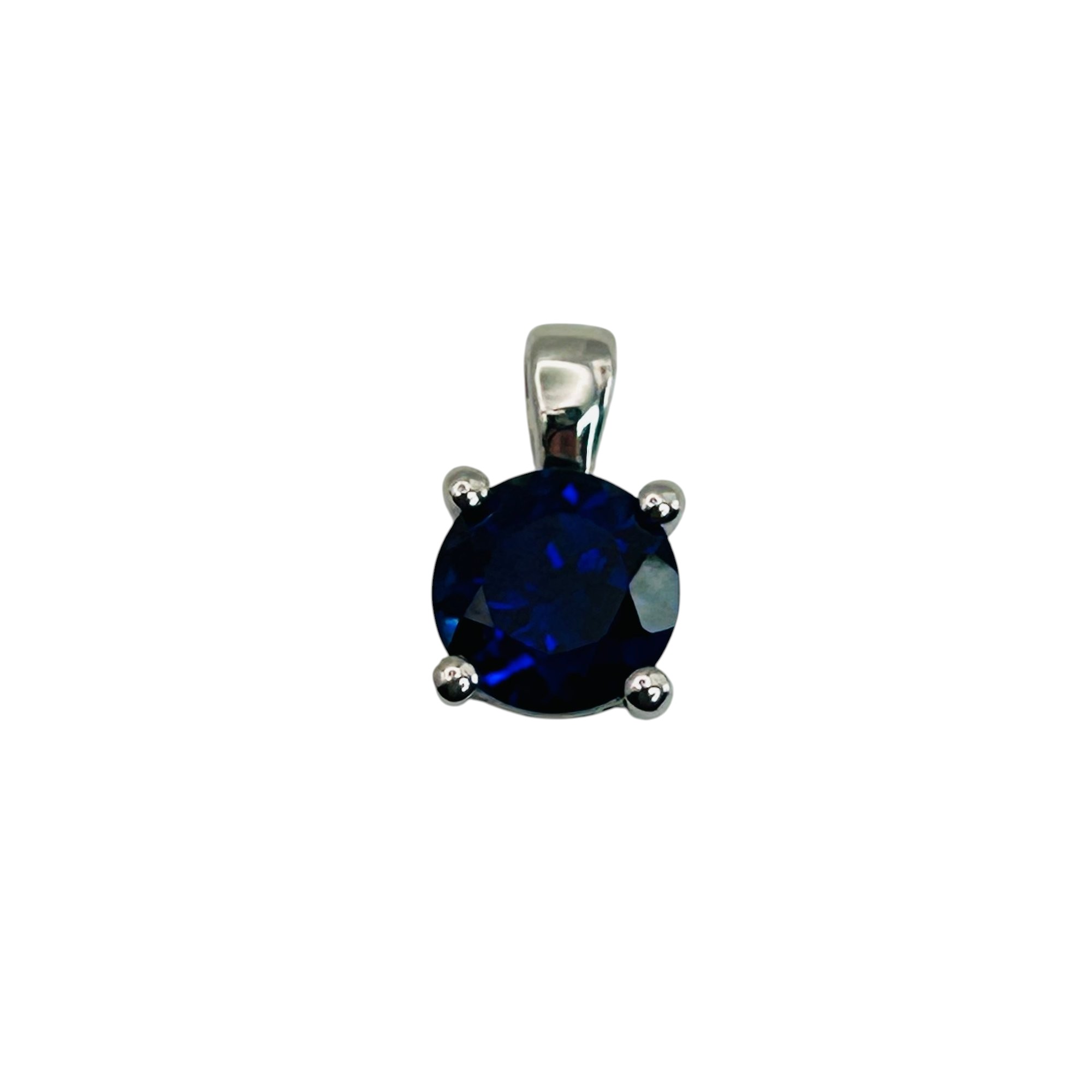Sterling Sapphire Pendant