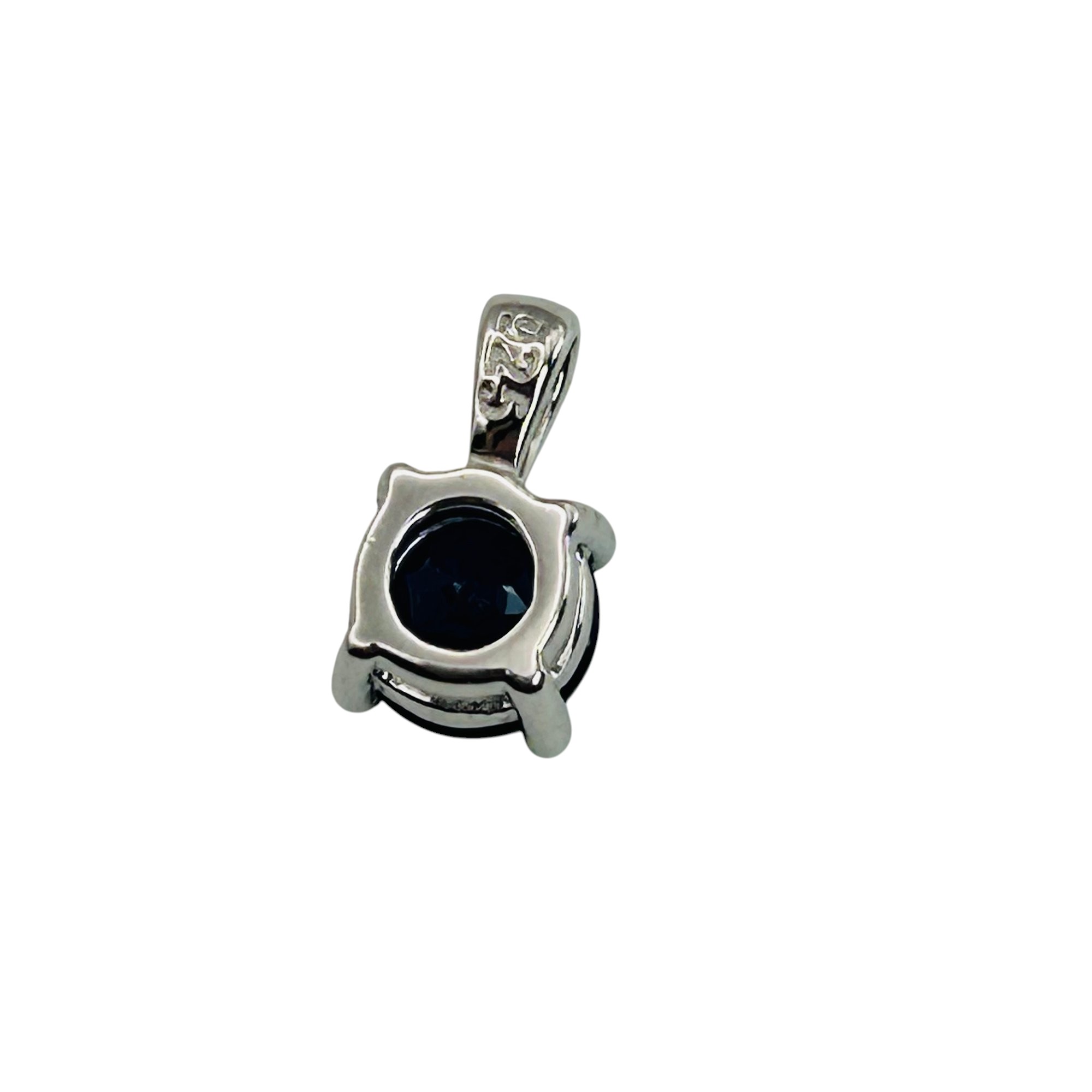 Sterling Sapphire Pendant