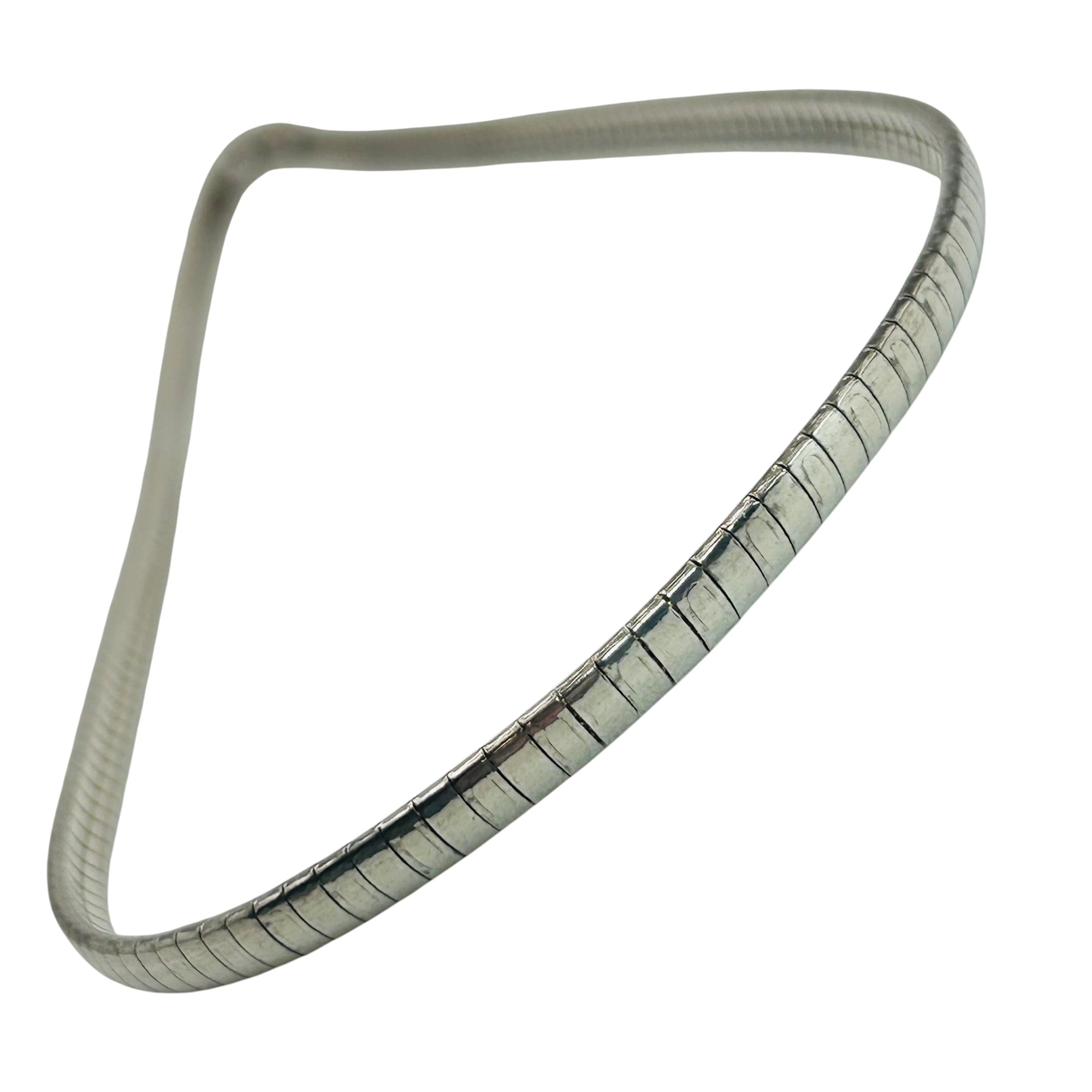 Italy Sterling Flat Snake Chain Necklace