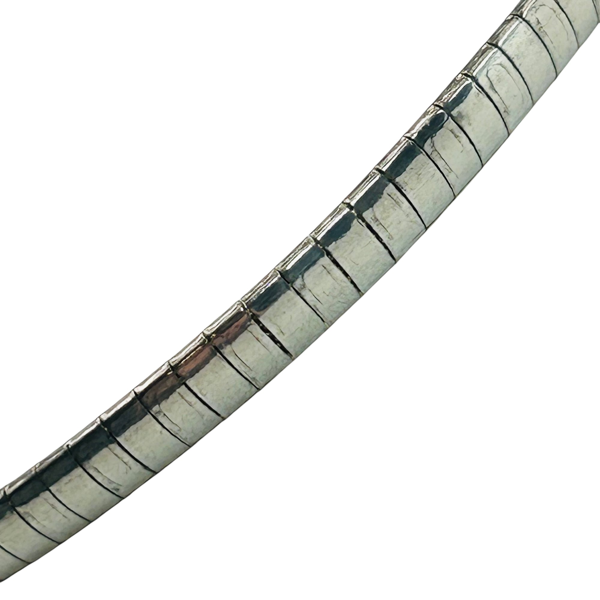 Italy Sterling Flat Snake Chain Necklace