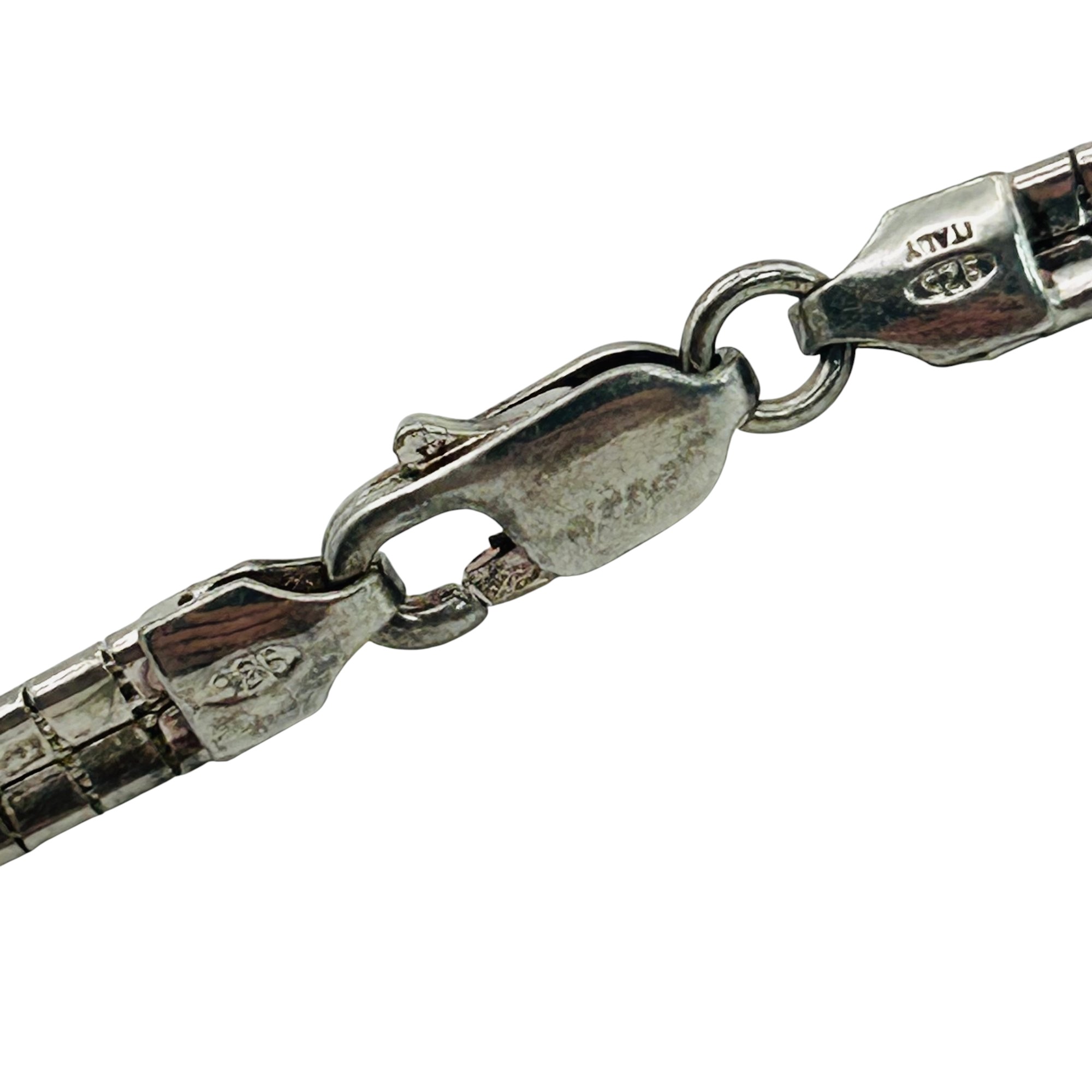 Italy Sterling Flat Snake Chain Necklace