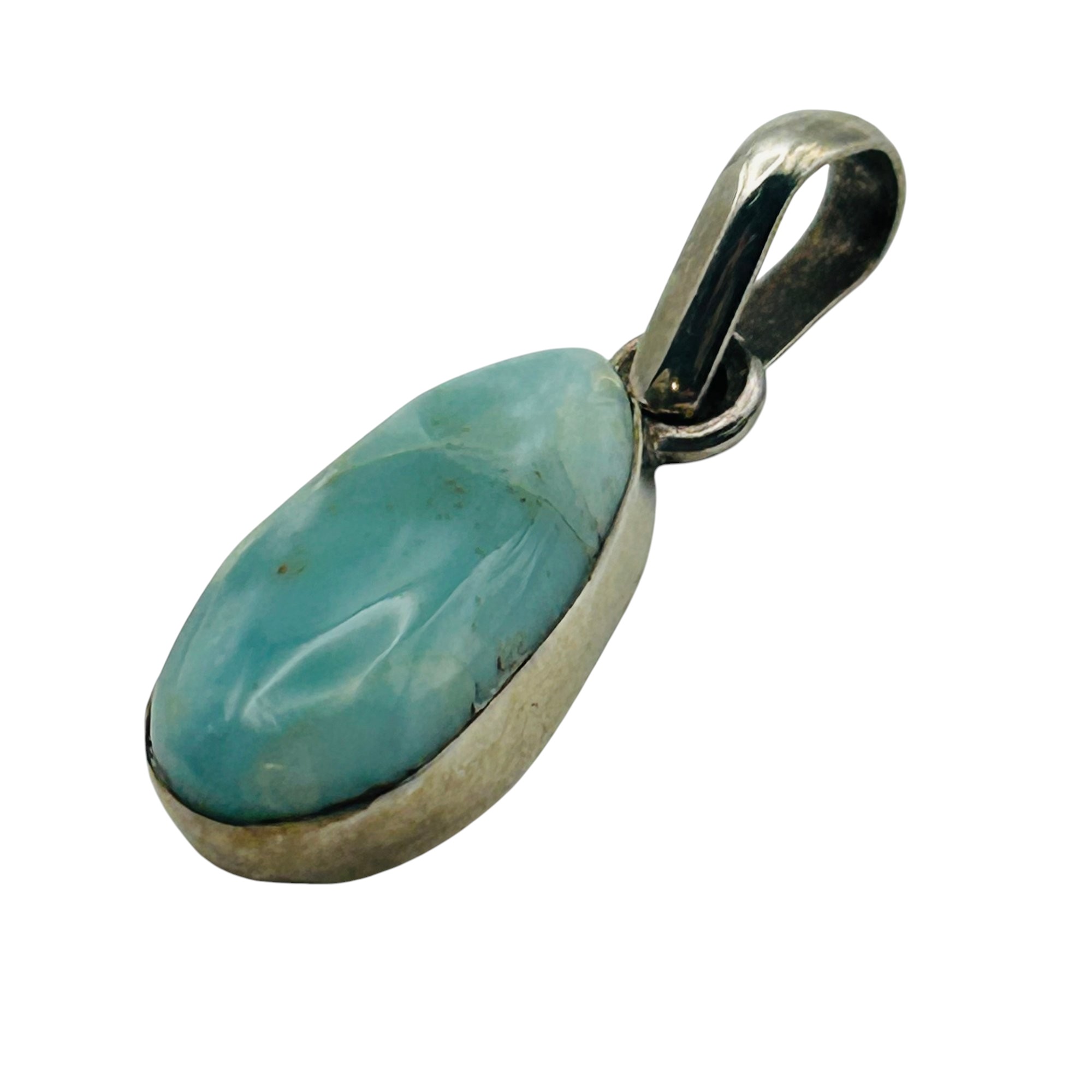 Sterling Larimar Pendant