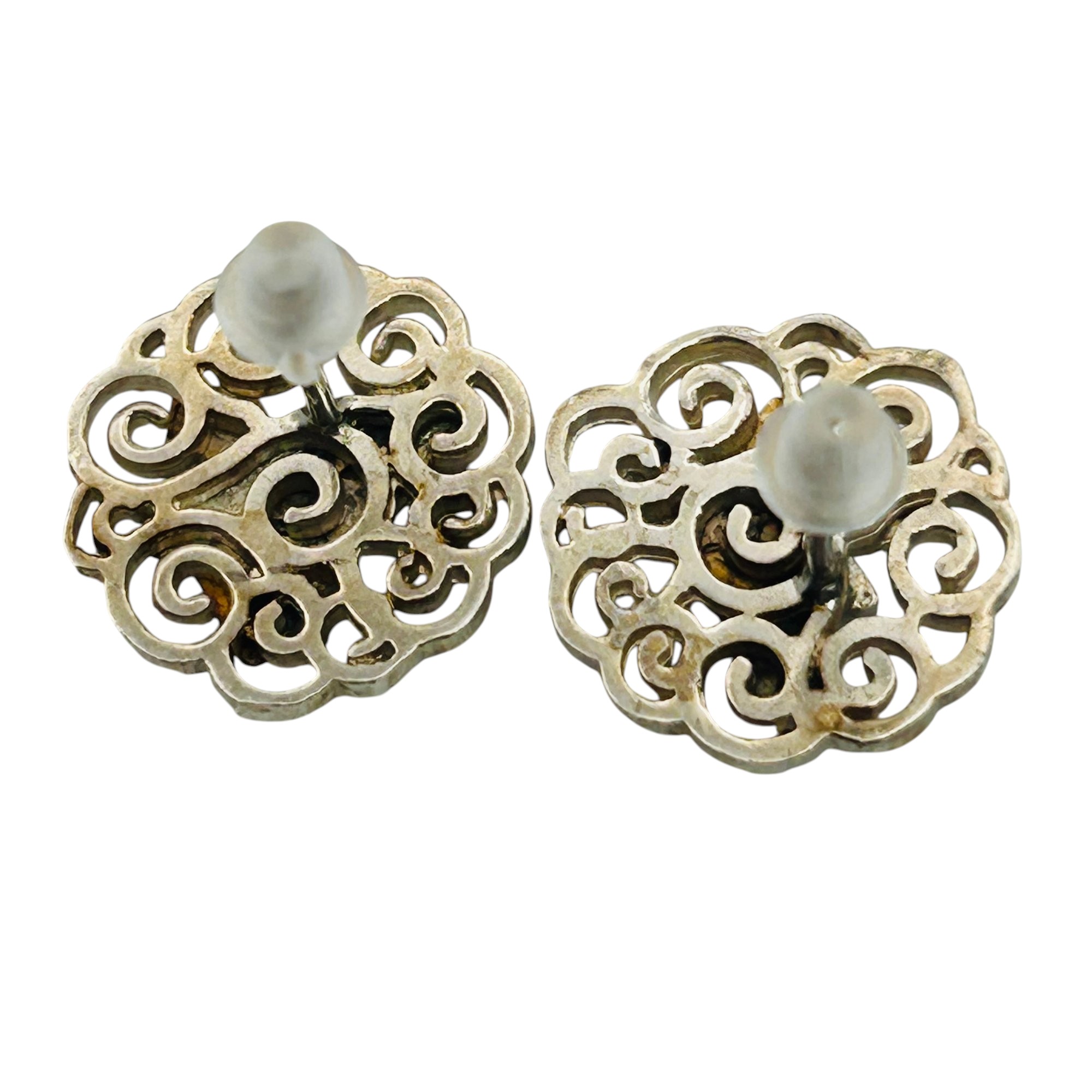 Sterling West Virginia University Earrings