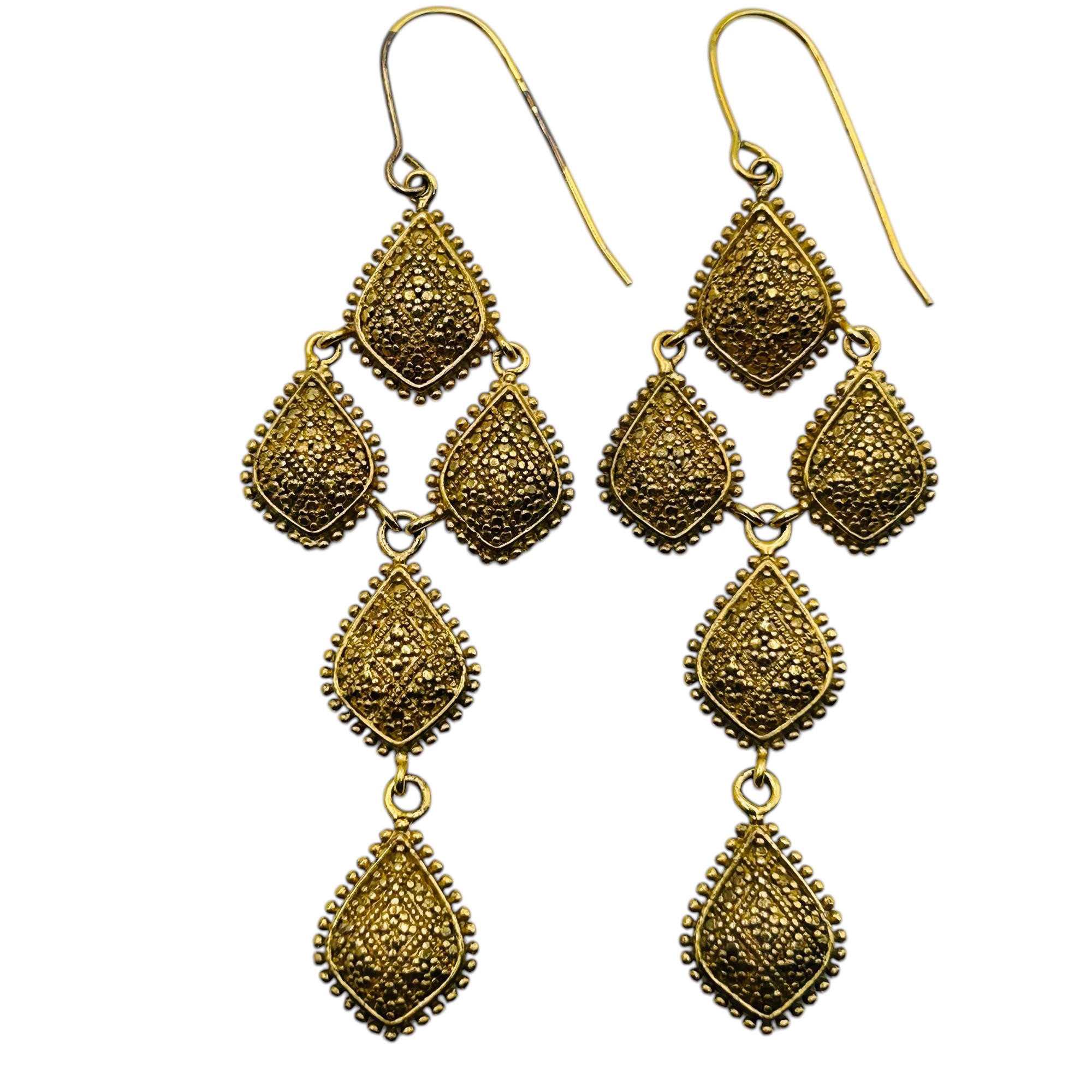 Signed Sterling Dangle Earrings