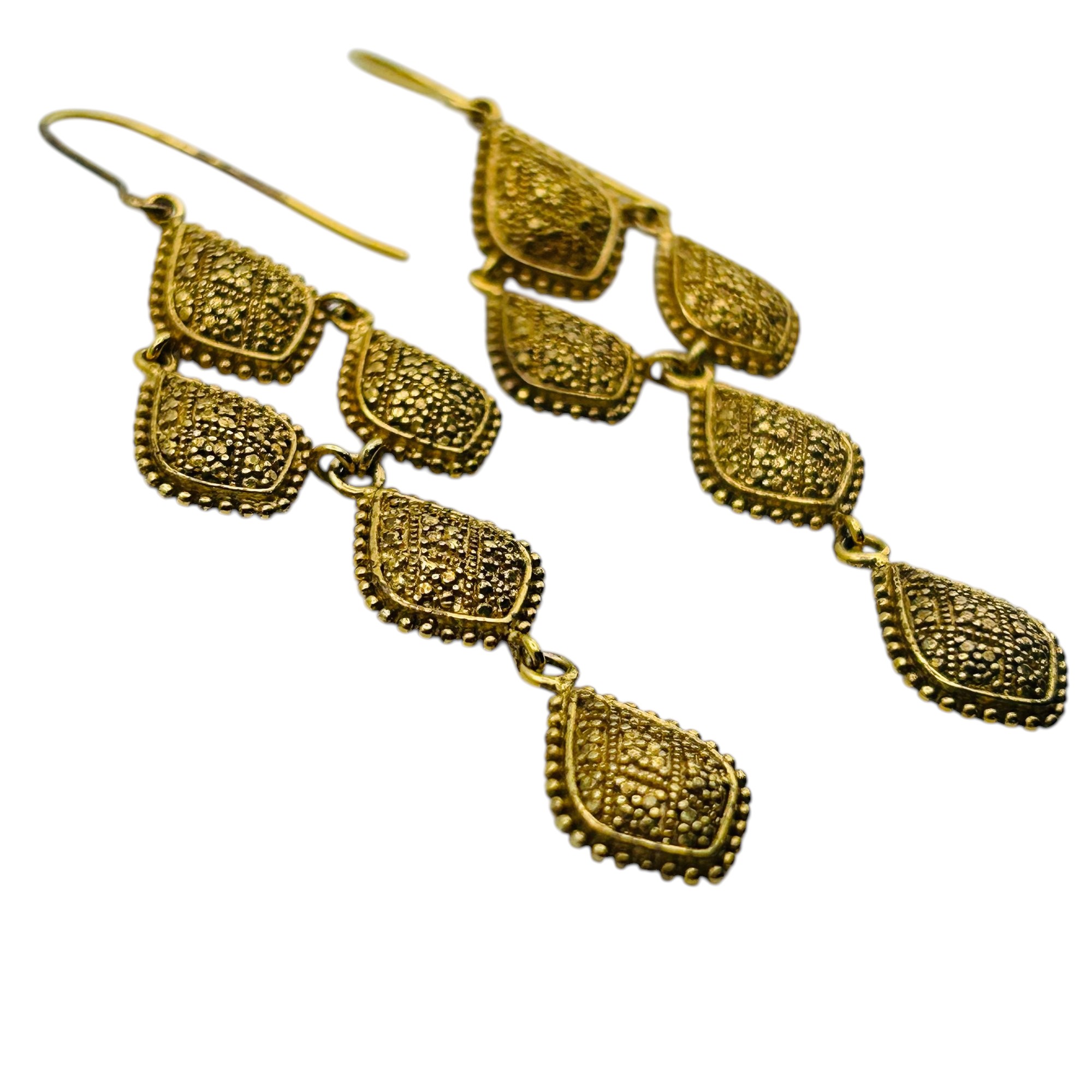 Signed Sterling Dangle Earrings