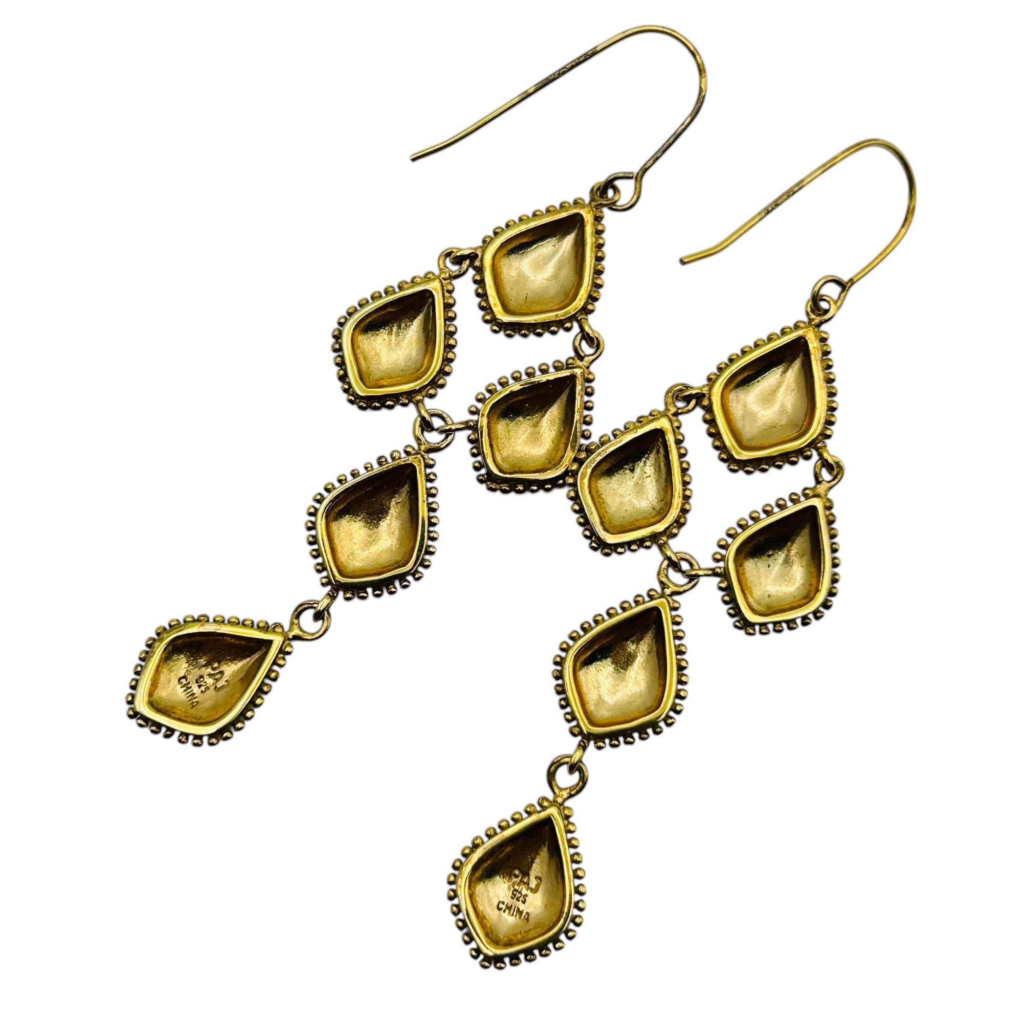 Signed Sterling Dangle Earrings